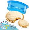 HiYZ Sandwich Cutter and Sealer - 5 PCS Decruster Sandwich Maker - Peanut Butter and Jelly Crustless Sandwich Bread Pancake Maker Cookie Cutter for Kids Children Boys Girls (Blue with Food Picks)