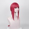 Aicos Anime Long Pink Red Cosplay Braids Wigs for Women Long Wigs Cosplay + Free Cap