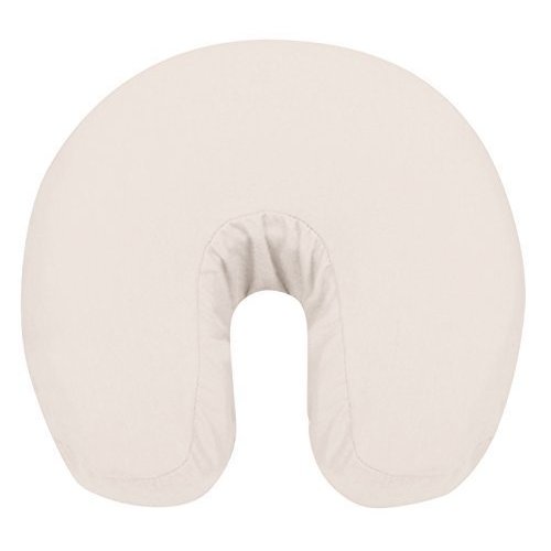 Deluxe Flannel Face Cradle Covers by NRG - 100% Brushed Cotton Face Rest Covers - Protect Your Massage Table Face Cradle - Adds Warmth and Comfort - 13" x 13" x 6" - 200 Thread Count - Color White