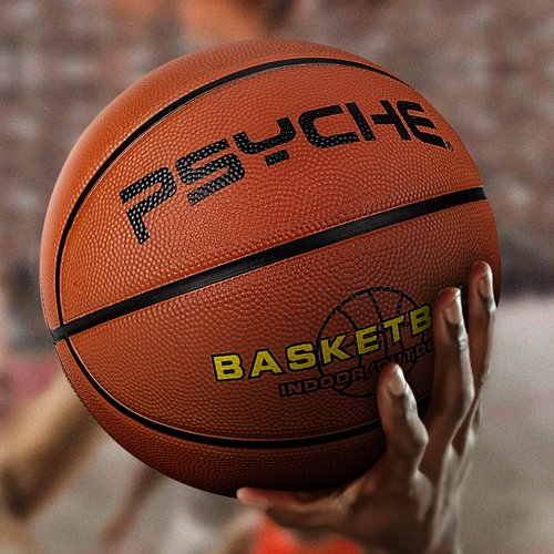 Wisdom Leaves Kids Youth Basketball Size 5 (27.5") Rubber Indoor Outdoor Basketball for Child Boy Girls Teen Park Backyard Pool Play Games