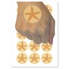 Starfish Solid Tropical Beach Temporary Tattoo Water Resistant Fake Body Art Set Collection - 15 2" Tattoos (1 Sheet)