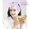 Ondder Skincare Spa Makeup Headband for Washing Face Terry Cloth Face Wash Headband Head Band for Skin Care Soft Make Up Headbands Bow Hair Band for Women Girls Spa Hair Accessories for Spa Party