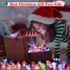 FLY2SKY Christmas Party Favors 25Pcs 3D LED Finger Lights for Kid & Adults Toys Light Up Rings Stocking Stuffers Party Favors Assorted Styles Gift Package No-Repeat Non Candy Gift New Version