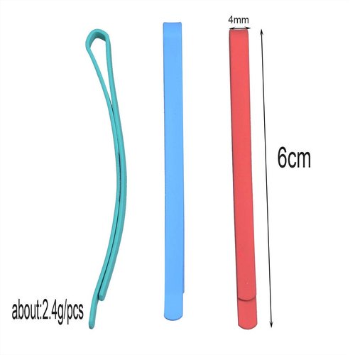 40Pcs 2.36" Fashion Rainbow Colored Hair Clips Barrettes Metal Bobby Pin Decorations Hair Pin for Lady Women Girls