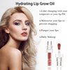 Hydrating Lip Glow Oil for Women,Transparent Clear Lip Gloss for Girls Color changing Plumping Lip Oil Moisturizing Tinted Lip Balm for Lip Care (Crystal, 1 pcs)