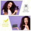 WILLBOND Hair Rollers, 40 Pieces Foam Satin Rollers for Black Hair - 0.8 Inch Diameter, Soft Hair Curler for Hairdressing Hair Styling (40 Count, Black)