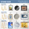Plate Holder Easel Display Stand - 3 inch Metal Plate Stands for Display - Tabletop Picture Stand - Gold Iron Easels for Display Pictures | Photo Frames | Book | Decorative Plates | Plaque - 1 Pack