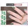 NAILDOKI Nail Stickers 6 Sheets x 22 Pieces Full Wraps Nail Polish Strips, Self-Adhesive Gel Nail Art Decals for Women Girls