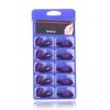MISUD 100Pcs/Box Stiletto Fake Nails Purple Matte Medium Length Artificial Nails 10 Sizes Full Cover Press on Manicure Art Nails Tips for Charming Women and Girls - Violet