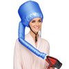 Hair Dryer Bonnet Attachment for Hair Styling and Drying at Home, Soft Adjustable - Blue