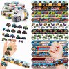 48PCS Monster Truck Party Favors - 24 Tattoos & 24 Slap Bracelets, Perfect for Big Car-Themed Birthdays, School Rewards, and Classroom Prizes for Boys & Girls