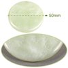 Bememo 2 Pieces Jade Stone for Lash Glue Eyelash Extension Round Jade Stone Lash Glue Holders Adhesive Pallet Fake Eye Lash Holder Base 2 Inch (Green)
