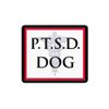 PTSD Dog Sew On Patch - Includes Five Service Dog Law Handout Cards – for Service Dog Vest or Harness