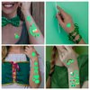 145pcs St Patricks Day luminous Temporary Tattoos,Irish Festival Glow in The Dark Tattoos,St Patrick's Day Accessories clover Tattoo Sticker,Kiss Me I'm Irish Party | Shamrock Arts and Crafts 10 sheet