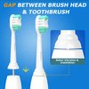 BrightDeal Replacement Toothbrush Heads for Philips Sonicare ProtectiveClean 4100 5100 6100 DailyClean DiamondClean EasyClean PowerUp Plaque Control Gum Health C2 G2 HX6817/01 HX6857/11 White, 4 Pack