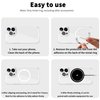 TACOMEGE 2Pcs Metal Ring Sticker for Pop Socket Magnetic Grip, Magnetic Adapter Adhesive for iPhone, Magsafe Wireless Charger (White)