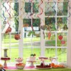 LINGTEER The Very Hungry Insects Cartoon Little Green Caterpillar Butterfly Swirls Streamers - 20 Pcs Children's Reading Story Birthday Party Decorations.
