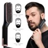 Beard & Hair Straightener, Secure Auto Shut-Off, 3in 1 Heated Straightening Beard Brush 360 Degree Swivel Cord Temperature Adjustable