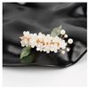 White Flower Hair Barrettes for Women Small Decorative Hair Clips with an Appearance of Blooming Flowers Elegant Hair Clips with Pearls for Prom and Wedding