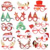 16 PCS Christmas Holiday Glasses for Kids & Adults ,Cute Christmas Glasses Frames,Fun Christmas Party Favors Festive Decorations & Trinkets , Perfect for Goodie Bag Stuffers ，best Photos booth