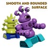TEMI Magnet Robot Toy for Kids 3-5 Years Old - Monster Magnet Toys Stacking Transform Toys for Kids with Storage Box, Set for Kids Age 3 4 5 6 7 Years Old Boys, Christmas and Birthday Gifts