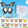 SANYIYIBA 18Pcs Flying Butterfly Craft Kit with Painting Brushes Coloring Books Paper Butterflies and Wind-Up Toys - DIY Gifts for Kids' Birthdays Parties and Outdoor Fun