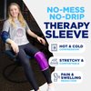 IceeNOW -Ice Sleeve, Knee Ice Pack Wrap, Shin Splint Compression Sleeve, Bicep & Calf Ice Pack, Hot & Cold Therapies, Hot & Cold Pack for Post Exercise Recovery, Blue, XL, 10.2 x 5.7 Inches
