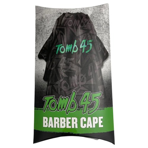Tomb 45 Barber Cape - Hair Cutting Cape with Stretch Clip Neck - Full Size Cape for Hair Cutting