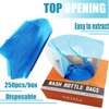 Sotica Tattoo Wash Bottle Bags, 250PCS Tattoo Wash Bottle Covers Squeeze Bottle Bags for Tattoo Wash Bottles Tattoo supplies(blue)…