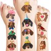 Dachshund Temporary Tattoos Dachshund Stickers 96 PCS Funny Dachshund Dog Themed Stickers for Kids Birthday Party Supplies, Decorations, Favors, Prizes Cute Gifts for Boys and Girls