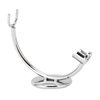 Straight Razor Stand, Stainless Steel Razor Stand, Curved Stainless Steel Stand Base and Polished Steel to Protect & Dry Razor, fits All Popular Brand Razors