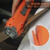Emergency Tool LUXON 7-in-1 Car Safety Tool:Window Breaker,Seat Belt Cutter,LED Flashlight Rescue Tool USB Charger,SOS Light, Hand Cranking Charge, Magnetic for Vehicle Escape/Field Survival