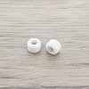 ECSiNG 8Pcs Polyurethane CNC Fingerboard Bearing Wheels Professional Mini Skateboard Ball Bearing Wheels for Wooden Fingerboard White 7.5x5.2mm