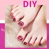 Teenitor Toe Nail Tips with Nail Glue, Clear Press On Toenails for Women, False Toenails Acrylic Toenails Kit, Fake Toe Nails Glue on Toe Tips