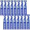 Taiyin 68 Pcs Cheer Hair Ties Bulk Cheer Bracelets Cheerleader Gifts Motivational Gifts Wristbands for Cheer Squad Party Favors, Pom Design(Blue)