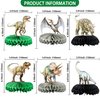 Gyufise 6Pcs Dinosaur Honeycomb Centerpieces Dinosaur Birthday Party Decorations Dino Volcano Theme Party Table Toppers for Girls Boys Baby Shower Party Decor Party Supplies