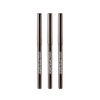 KISS New York Professional Retractable Eyeliner, Luxury Intense Highly Pigmented Eye Makeup, Long-Lasting, Water-Resistant, Smudge-Proof, Smooth Gliding (3 PACK, Dark Brown)