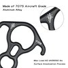 SOB Rescue Figure 8 Descender Belaying 40KN Bent Ear Belay Device Rock Climbing Rappelling Gear Aluminum Magnesium Alloy