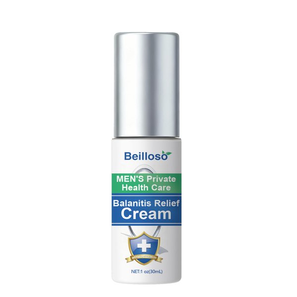 Beilloso Balanitis Treatment for Men & Balanitis Relief Cream for Men's Intimate Health,Miconazole Antifungal Cream - Relieves Itch, Rashes, Redness, Irritation & Swelling -30ml(2 Month Supply)