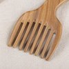 1 Pack Sandalwood Hair Comb with Wide Tooth, Afro Pick, and Beard Styling Functions