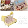Dollhouse Furniture Jewelry Box, Openable Sofa Jewelry Box 1/6 Sofa Cushions for Dollhouse Living Room Miniature Dollhouse Accessories Dolls House Furniture Couch (Loveseat Sofa(7.1 X 5.1 X 2.8in))