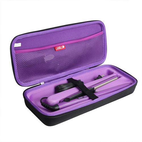 Hermitshell Hard Travel Case for Remington S5500 1" Anti-Static Flat Iron(Black+Purple)