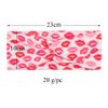 BBTDIN Valentine Turban Headbands Women Girls Valentine Wide Hair Band Valentine Workout Headwear JHV30 (A1-Lip)