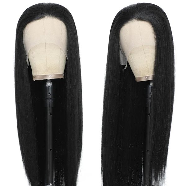 Straight Lace Front Wigs Human Hair 180% 13x4x1 HD Lace Front Wig for Black Women 26inch Pre Plucked with Baby Hair Transparent Glueless Brazilian Straight Lace Frontal Wig with Natural HairLine