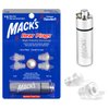 Mack's High Fidelity Ear Plugs for Concerts, Musicians, Motorcycles, Noise Sensitivity - 1 Pair (2 Comfort Tip Sizes) - Clear Hear Plugs with Case