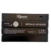 Mynena Diamond Lips | Black with Silver Metallic Finish Lip Gloss | High-Shine, Non-Sticky, Non-Drying | Lipstick Topper | Ebony