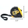 Daily Living Products Small Yellow Tape Measure 3-Pack - Measurement Tape with Standard & Metric - Tape Measure Retractable - Measuring Tape Retractable with Pause Buttons - Easy Read Tape Measures