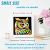 Libfx Diamond Art Kits for Kids with Frame Diamond Art for Kids Beginners Arts and Crafts for Girls Boys Ages 8 10 12 Christmas Birthday Gifts (Owl)