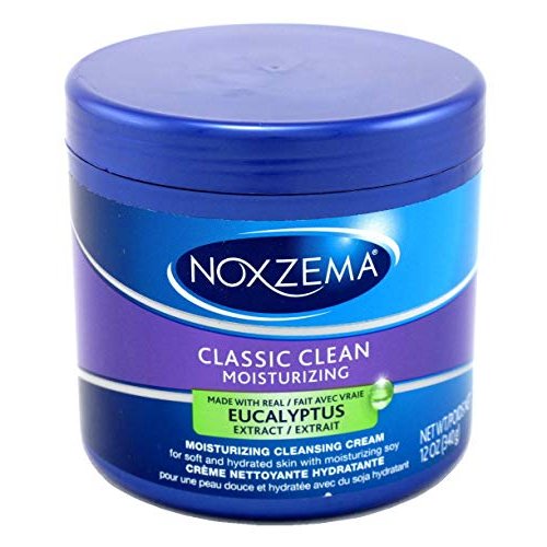 Noxzema Classic Clean Moisture Cleansing Cream 12 Ounce Jar (354ml) (2 Pack)