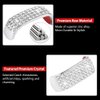 PIFOOG Wrangler Accessories for Jeep 2018-2022 Bling Windshield Wiper Switch Stickers Turn Signal Light Lever Decal Glitter Car Interior Decoration Silver 2PCS